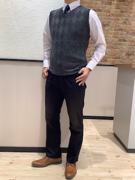 BRICK HOUSE by Tokyo Shirts 前橋けやきウォーク店さん（メンズ・170cm）の冬コーディネート