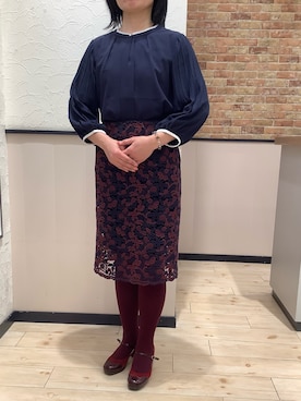 「ブリックハウス」｜BRICK HOUSE by Tokyo Shirts 前橋けやきウォーク店さん（レディース・157cm）の春コーディネート