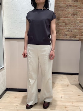 「BRICK HOUSE by TOKYO SHIRT」｜BRICK HOUSE by Tokyo Shirts 前橋けやきウォーク店さん（レディース・157cm）の夏コーディネート