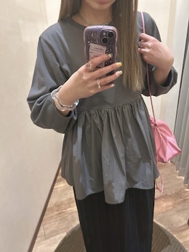 「reca（レカ）のアイテム（その他トップス）」を使った、lllmoiyさん（レディース・161cm）の春コーディネート