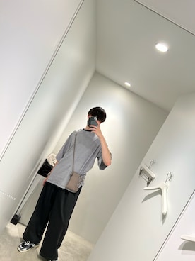 「JUNRED（ジュンレッド）のアイテム（バッグ）」を使った、じんじんさん（メンズ・183cm）の春コーディネート