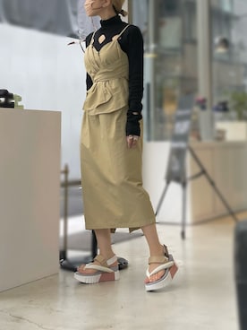 「UNITED NUDE（ユナイテッドヌード）のアイテム」を使った、UNITED NUDEさん（レディース・160cm）の春コーディネート