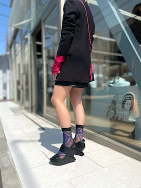 「Kiwanda（キワンダ）のアイテム」を使った、UNITED NUDEさん（レディース・155cm）の春コーディネート