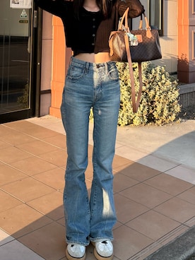 「CELINE（セリーヌ）のアイテム」を使った、ranさん（レディース・162cm）の秋コーディネート