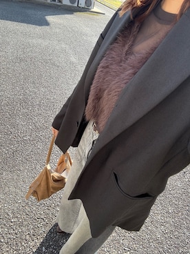 「アイテム（テーラードジャケット）」を使った、ranさん（レディース・162cm）の秋コーディネート