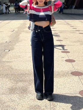 「アイテム（イヤリング）」を使った、ranさん（レディース・162cm）の秋コーディネート