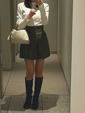 「MURUA（ムルーア）のアイテム」を使った、ranさん（レディース・162cm）の秋コーディネート