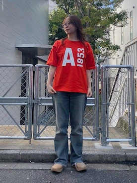 「AIGLE（エーグル）のアイテム」を使った、tmさん（レディース・161cm）の春コーディネート