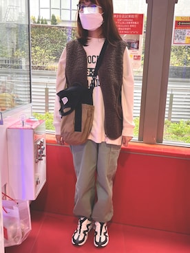 「アイテム（スウェット）」を使った、🆂🆄🅼さん（レディース・160cm）の秋コーディネート