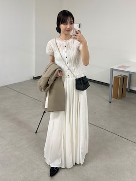 「フレアスカート」｜kon_lemageさん（レディース・158cm）の春コーディネート