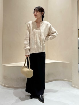 「アイテム（スカート）」を使った、kon_lemageさん（レディース・158cm）の秋コーディネート