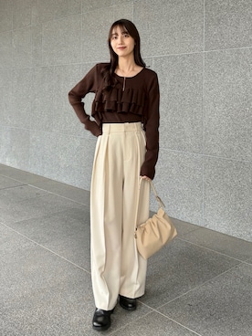 「アイテム（ブーツ）」を使った、kon_lemageさん（レディース・158cm）の秋コーディネート