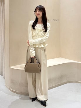 「アイテム（パンプス）」を使った、kon_lemageさん（レディース・158cm）の冬コーディネート