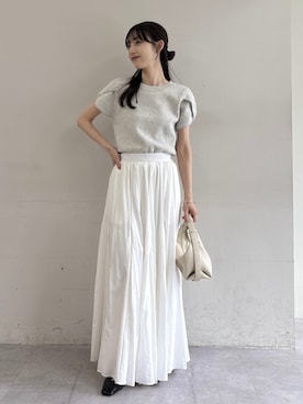 「フレアスカート」｜kon_lemageさん（レディース・158cm）の春コーディネート