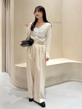 「アイテム（ブーツ）」を使った、kon_lemageさん（レディース・158cm）の秋コーディネート