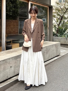 「CAPRICIEUX LE'MAGE（カプリシューレマージュ）のアイテム（スカート）」を使った、kon_lemageさん（レディース・158cm）の夏コーディネート