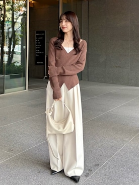 「CAPRICIEUX LE'MAGE（カプリシューレマージュ）のアイテム」を使った、kon_lemageさん（レディース・158cm）の秋コーディネート