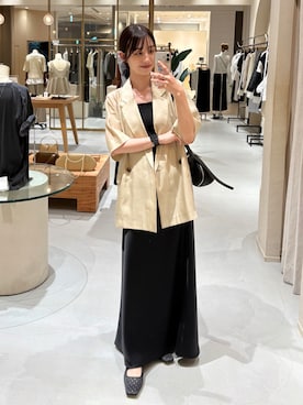 「アイテム（ジャケット/アウター）」を使った、kon_lemageさん（レディース・158cm）の夏コーディネート
