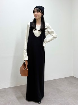 「CAPRICIEUX LE'MAGE（カプリシューレマージュ）のアイテム（ワンピース）」を使った、kon_lemageさん（レディース・158cm）の春コーディネート