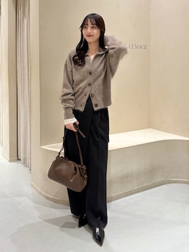 「アイテム（パンプス）」を使った、kon_lemageさん（レディース・158cm）の冬コーディネート