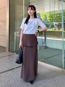 「CAPRICIEUX LE'MAGE（カプリシューレマージュ）のアイテム」を使った、kon_lemageさん（レディース・158cm）の夏コーディネート