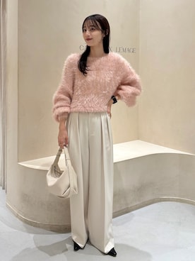 「アイテム（ローファー）」を使った、kon_lemageさん（レディース・158cm）の秋コーディネート