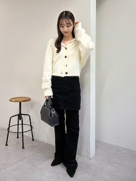 「CAPRICIEUX LE'MAGE（カプリシューレマージュ）のアイテム（その他パンツ）」を使った、kon_lemageさん（レディース・158cm）の秋コーディネート