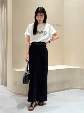「アイテム（サンダル）」を使った、kon_lemageさん（レディース・158cm）の夏コーディネート
