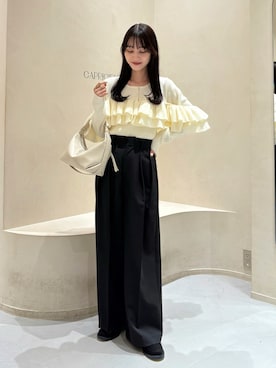 「CAPRICIEUX LE'MAGE（カプリシューレマージュ）のアイテム」を使った、kon_lemageさん（レディース・158cm）の秋コーディネート