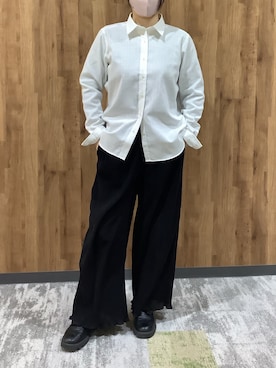 「TOKYO SHIRTS（トウキョウシャツ）のアイテム（シャツ/ブラウス）」を使った、SHIRTS PLAZA 札幌マルヤマクラス店さん（レディース・150cm）の春コーディネート