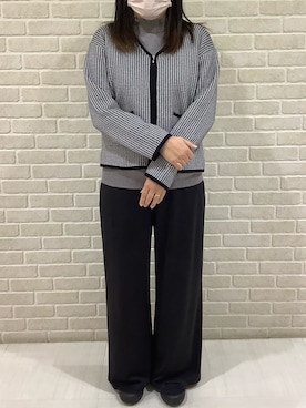 「オケージョン」｜「アイテム（ブルゾン）」を使った、SHIRTS PLAZA 札幌マルヤマクラス店さん（レディース・163cm）の秋コーディネート
