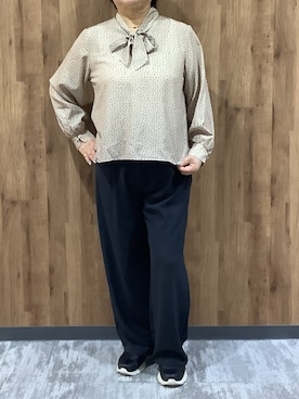 SHIRTS PLAZA 札幌マルヤマクラス店さん（レディース・154cm）の秋コーディネート