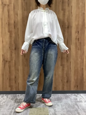 「BRICK HOUSE by TOKYO SHIRT（ブリックハウス）のアイテム」を使った、SHIRTS PLAZA 札幌マルヤマクラス店さん（レディース・162cm）の夏コーディネート