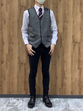 「BRICK HOUSE by TOKYO SHIRT（ブリックハウス）のアイテム」を使った、SHIRTS PLAZA 札幌マルヤマクラス店さん（メンズ・171cm）の秋コーディネート