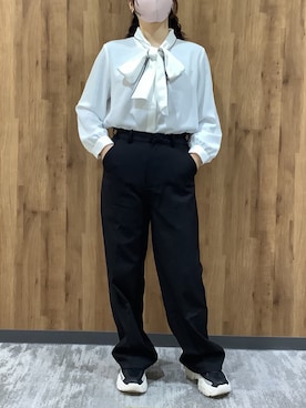 「TOKYO SHIRTS（トウキョウシャツ）のアイテム」を使った、SHIRTS PLAZA 札幌マルヤマクラス店さん（レディース・150cm）の春コーディネート