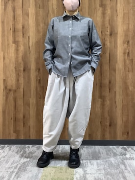 「TOKYO SHIRTS（トウキョウシャツ）のアイテム（シャツ/ブラウス）」を使った、SHIRTS PLAZA 札幌マルヤマクラス店さん（レディース・150cm）の春コーディネート