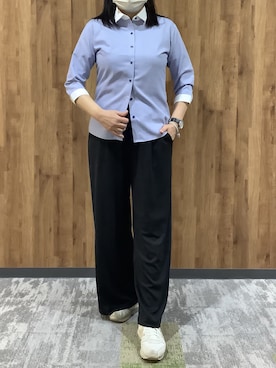 「東京シャツ」｜SHIRTS PLAZA 札幌マルヤマクラス店さん（レディース・162cm）の春コーディネート