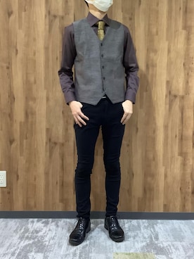 「BRICK HOUSE by TOKYO SHIRT（ブリックハウス）のアイテム」を使った、SHIRTS PLAZA 札幌マルヤマクラス店さん（メンズ・171cm）の冬コーディネート