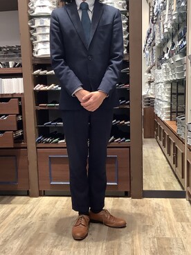 「アイテム（フォーマルスーツ/小物）」を使った、BRICK HOUSE by Tokyo Shirts 和泉ららぽーと店さん（メンズ・167cm）の冬コーディネート