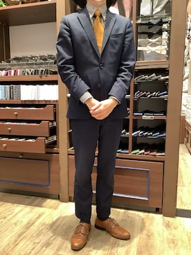 「アイテム（フォーマルスーツ/小物）」を使った、BRICK HOUSE by Tokyo Shirts 和泉ららぽーと店さん（メンズ・167cm）の冬コーディネート