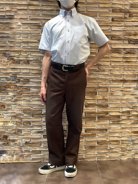 「アイテム（ビジネスシャツ）」を使った、BRICK HOUSE by Tokyo Shirts 福津イオンモール店さん（メンズ・162cm）の夏コーディネート