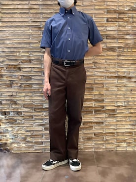 「アイテム（ビジネスシャツ）」を使った、BRICK HOUSE by Tokyo Shirts 福津イオンモール店さん（メンズ・162cm）の夏コーディネート