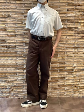 「アイテム（ビジネスシャツ）」を使った、BRICK HOUSE by Tokyo Shirts 福津イオンモール店さん（メンズ・162cm）の夏コーディネート