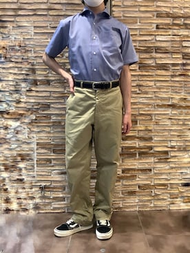「アイテム（ビジネスシャツ）」を使った、BRICK HOUSE by Tokyo Shirts 福津イオンモール店さん（メンズ・162cm）の夏コーディネート