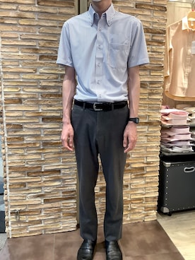 「クールビズ」｜BRICK HOUSE by Tokyo Shirts 福津イオンモール店さん（メンズ・177cm）の春コーディネート