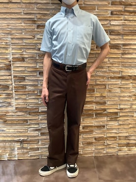 「アイテム（ビジネスシャツ）」を使った、BRICK HOUSE by Tokyo Shirts 福津イオンモール店さん（メンズ・162cm）の夏コーディネート