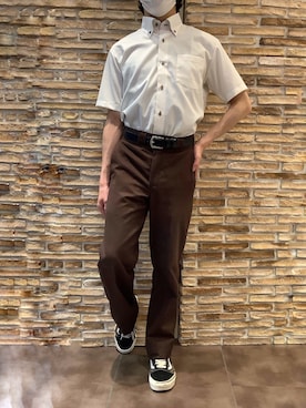 「アイテム（ビジネスシャツ）」を使った、BRICK HOUSE by Tokyo Shirts 福津イオンモール店さん（メンズ・162cm）の夏コーディネート