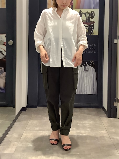 HARVESTY ホワイト コットンシャツ サイズ5 HARVESTY ハーベスティ PRINTED BOX TEE【UNCLE & CAT
