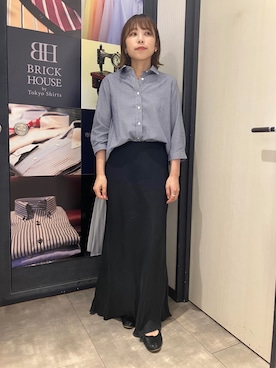 「BRICK HOUSE by TOKYO SHIRT」｜BRICK HOUSE by Tokyo Shirts 錦糸町アルカキット店さん（レディース・157cm）の夏コーディネート