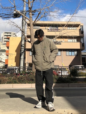 「WAIPER.inc（ワイパーインク）のアイテム（ダウンジャケット/コート）」を使った、shintarosuさん（メンズ・180cm）の冬コーディネート